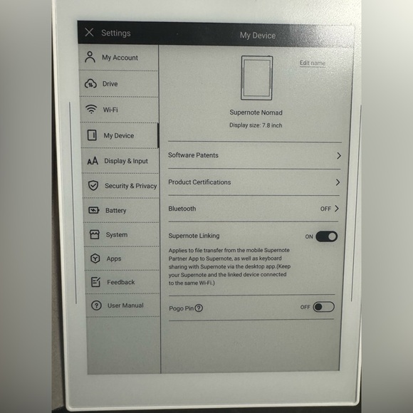 Nomad eBook Notepad Reader - White - Picture 1 of 5